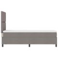 vidaXL Posteľ s pružinovým rámom Sivohnedá 80 x 200 cm látka