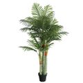 vidaXL Umelá palma s 3 kmeňmi zelená 180 cm PP