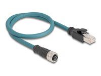 M12 Adaptér Kábel A-kód 8 pin female t