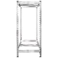 vidaXL 2-posch. stojany na pneumatiky 4ks strieborné 110x40x110cm oceľ