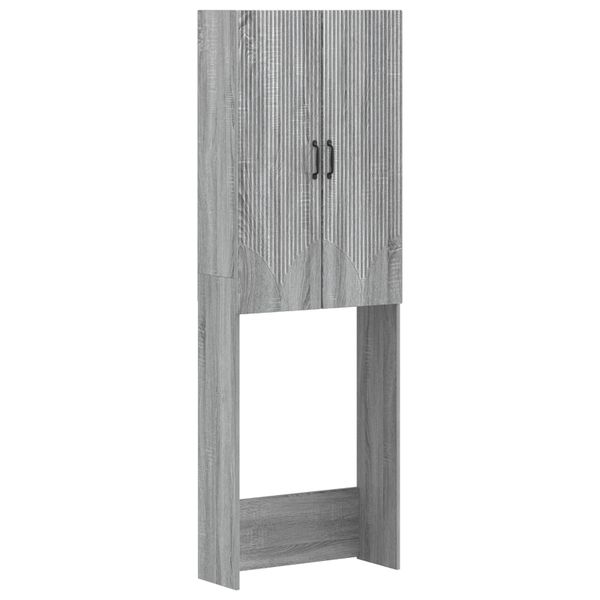 vidaXL Toaletná skriňa HOORN Sivý Sonoma 66 x 25,5 x 190 cm