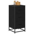 vidaXL Servírovacia skriňa Čierny dub 35,5 x 35 x 76 cm