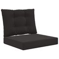vidaXL Vankúš na vonkajšiu pohovku Polyester Čierna 60 x 50,5 cm