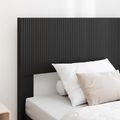 vidaXL Posteľový rám s úložným priestorom a čelom Čierna 75 x 190 cm