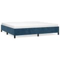 vidaXL Rám postele bez matraca tmavomodrý 200x200 cm zamat