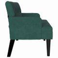 vidaXL Chesterfield lavica Tmavozelená 112 x 65,5 x 75 cm Zamat