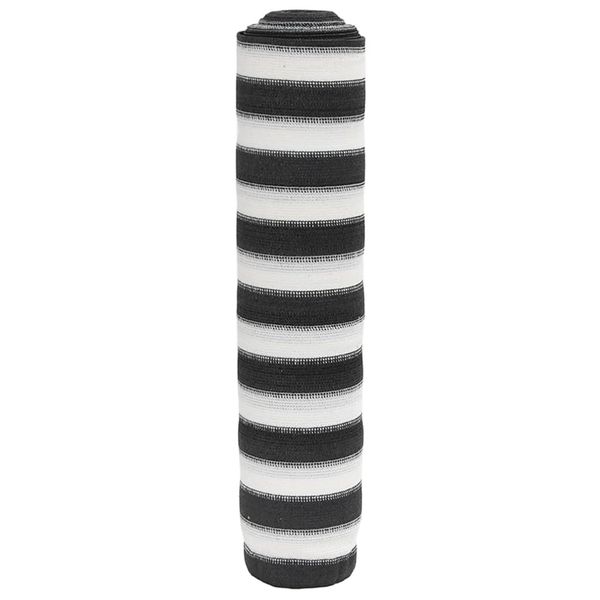 vidaXL Sieť na ochranu súkromia antracitová a biela 1x10 m HDPE 75 g/m²