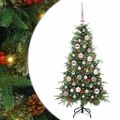 vidaXL Umelý Sklápací Vianočný Stromček Zelená 120 cm PE a PVC