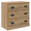 vidaXL Servírovacia skriňa Remeselný dub 70 x 35,5 x 67,5 cm