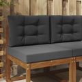 vidaXL Vankúš na vonkajšiu pohovku Polyester Antracitová 60 x 60 cm