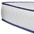vidaXL Posteľ+matrac, pamäťová pena, LED, čierna, umelá koža 160x200cm