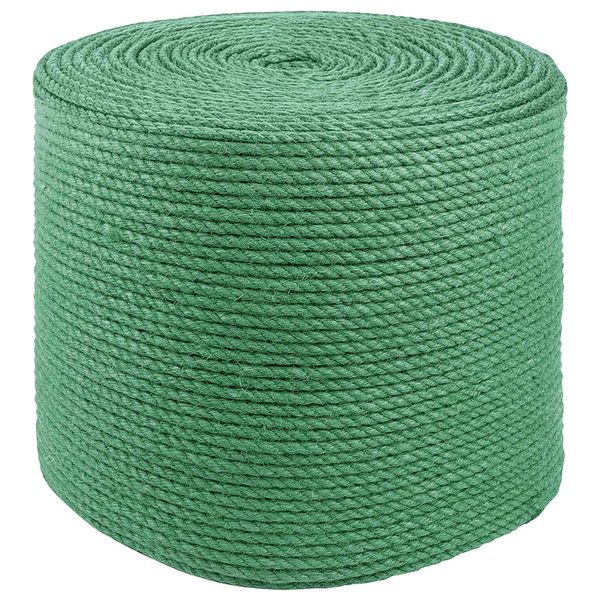 vidaXL Jutové lano 8 mm Zelená 100% Tossa juta