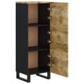 vidaXL Komoda s 3 dvierkami 40x33x110 cm masívny mangovník a železo