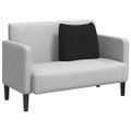 vidaXL Poduška na chrbát Čierna 60 x 24 x 50 cm látka