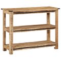 vidaXL Konzolový stolík 100x35x75 cm masívne mangovníkové drevo
