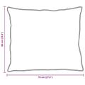 vidaXL Paplón s vankúšom 3 ks Biela Mikrovlákno