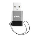 Adapter BWOO USB-C - USB Gray OTG BZ-38