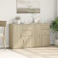 vidaXL Komody 2 ks dub sonoma 60x31x70 cm kompozitné drevo