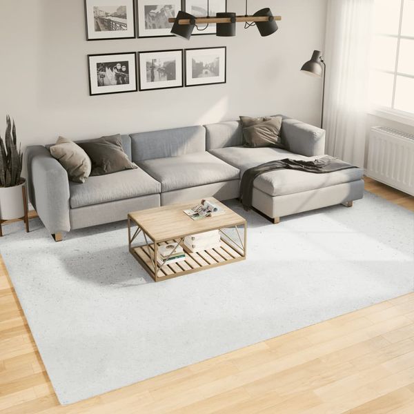 vidaXL Koberec OVIEDO, krátky vlas, sivý 240x340 cm