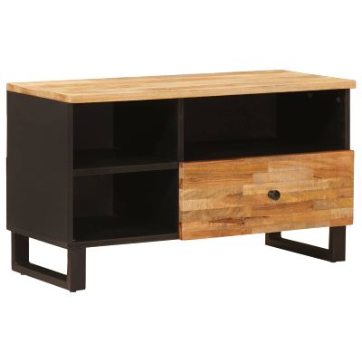 vidaXL TV skrinka s poličkou Hnedá 80 x 33 x 46 cm Masívne mango drevo