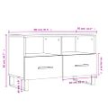 vidaXL TV skrinka lesklá biela 80x36x50 cm spracované drevo