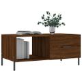 vidaXL Konferenčný stolík hnedý dub 90x50x40 cm kompozitné drevo