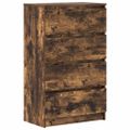 vidaXL Komoda údený dub 60x35x98,5 cm spracované drevo