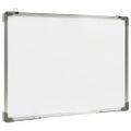 vidaXL Magnetická tabuľa stierateľná za sucha biela 90x60 cm oceľ