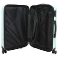 vidaXL Kufor so zámkom 3 ks Mentolová zelená 50 x 31 x 78 cm ABS plast