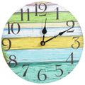 vidaXL Nástenné hodiny viacfarebné 30 cm MDF