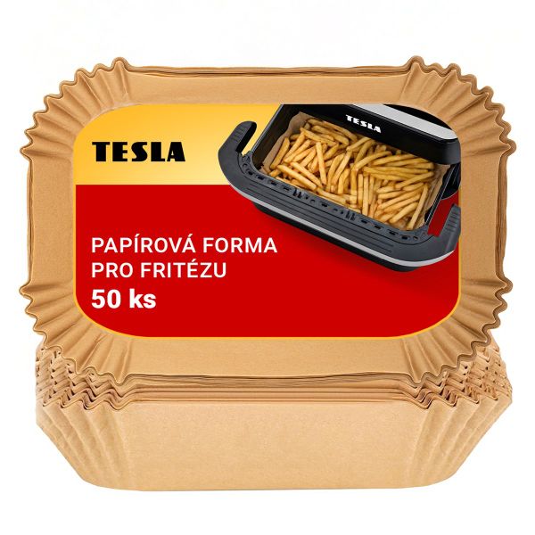 TESLA AirCook QB2075 - papierová forma na horúcovzdušnú fritézu 32 x 22 cm (50 ks)