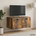 vidaXL Nástenná TV skrinka 59,5 x 41 x 30 cm Dymový dub