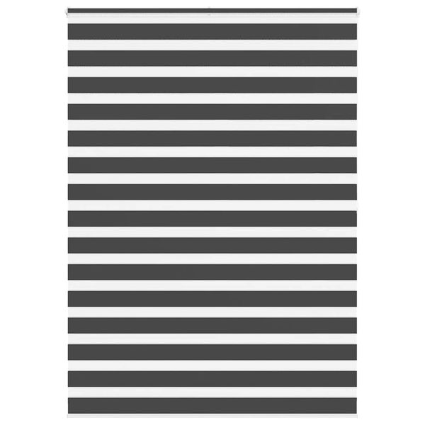 vidaXL Zebra roleta čierna 165x200 cm šírka látky 160,9cm polyester
