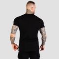 Tričko Fitted TRN Black - GymBeam, veľkosť XXXL, veľkosť oblečenia XXXL