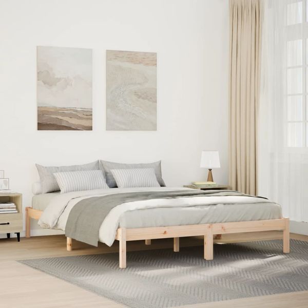vidaXL Extra dlhá posteľ bez matraca 140x210 cm masívna borovica