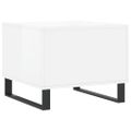 vidaXL Konferenčné stolíky 2 ks lesklé biele 50x50x40 cm kompoz. drevo