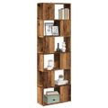 vidaXL Skriňa na knihy/Izbový prepážka Old Wood 60x24x186 cm