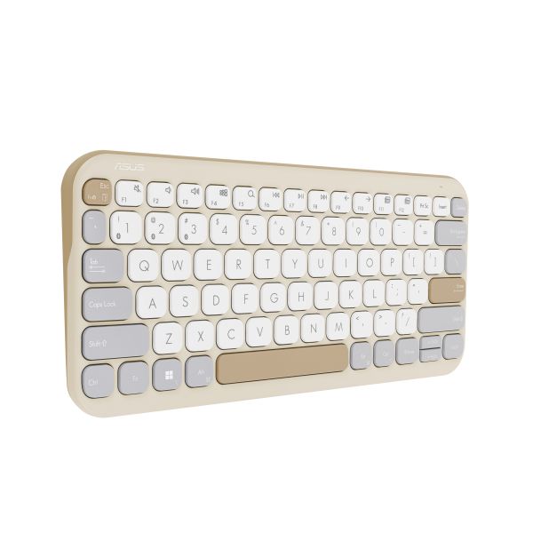 ASUS Marshmallow Keyboard KW100/Bezdrôtová Bluetooth/CZ-SK layout/Béžová