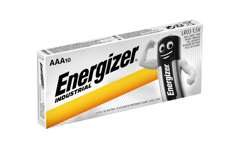 Energizer Industrial AAA/LR03 DP10 alkalická priemyselná mikrotužková batéria 10ks 7638900361063