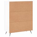 vidaXL Komoda biela 69,5x34x90 cm kompozitné drevo