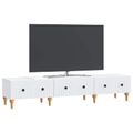 vidaXL TV skrinka Biela 147 x 34,5 x 30 cm Kompozitné drevo