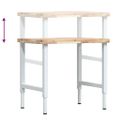 vidaXL Pracovný stôl 80x60x(73-99,5) cm masívna akácia obdĺžnik