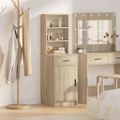 vidaXL Highboard Sonoma dub 41 x 40 x 135 cm Kompozitné drevo