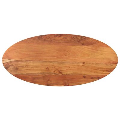 vidaXL Stolová doska 120x60x2,5 cm oválna masívna akácia
