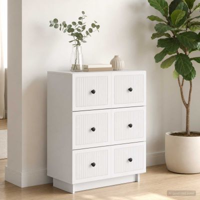 vidaXL Zásuvkový kabinet Biela 66 x 34,5 x 90 cm Kompozitné drevo