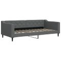 vidaXL Denná posteľ s matracom tmavosivá 90x200 cm látka