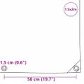 vidaXL Tarpaulin 650g / m² Hnedá 1,5 x 2 m Plátno s PVC povrchom