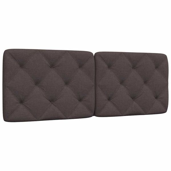vidaXL Vankúš na čelo postele tmavohnedý 120 cm látka