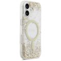 Guess puzdro pre iPhone 17 GUESS HC MAGSAFE RESIN BOTTOM GLITTER gold