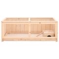 vidaXL Klietka pre škrečka 104x52x38 cm jedľové masívne drevo